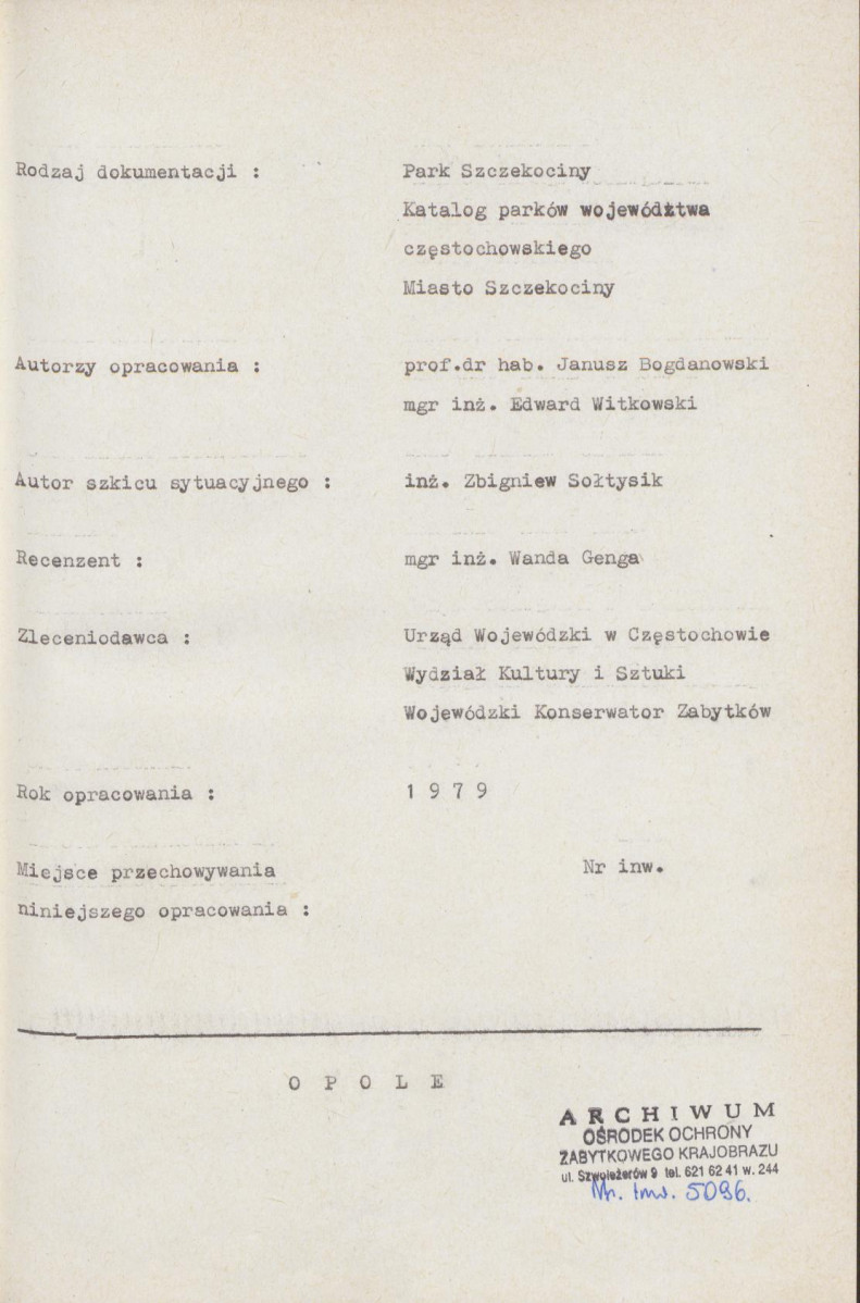 Ewidencja parkowa, skan nr 6
