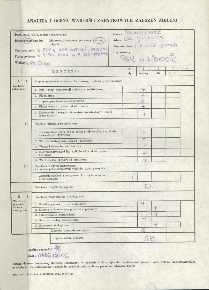 Ewidencja parkowa, skan nr 3