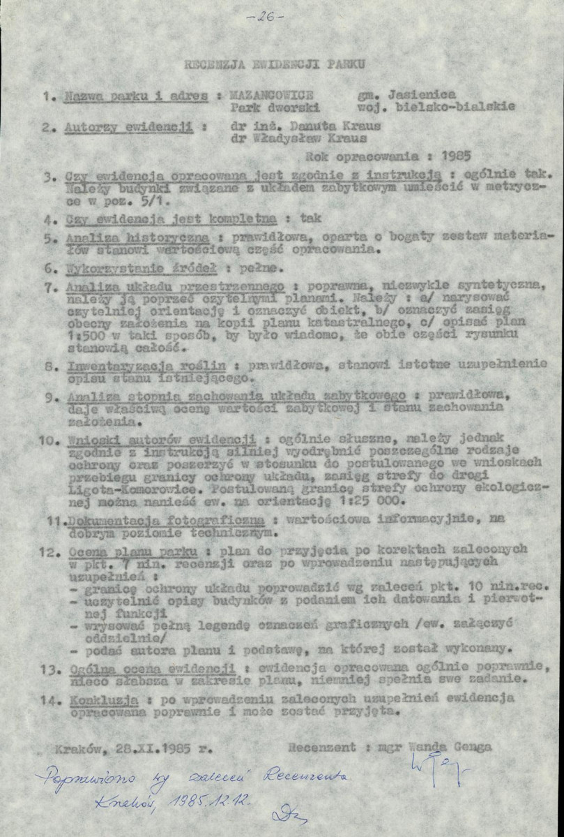 Ewidencja parkowa, skan nr 29