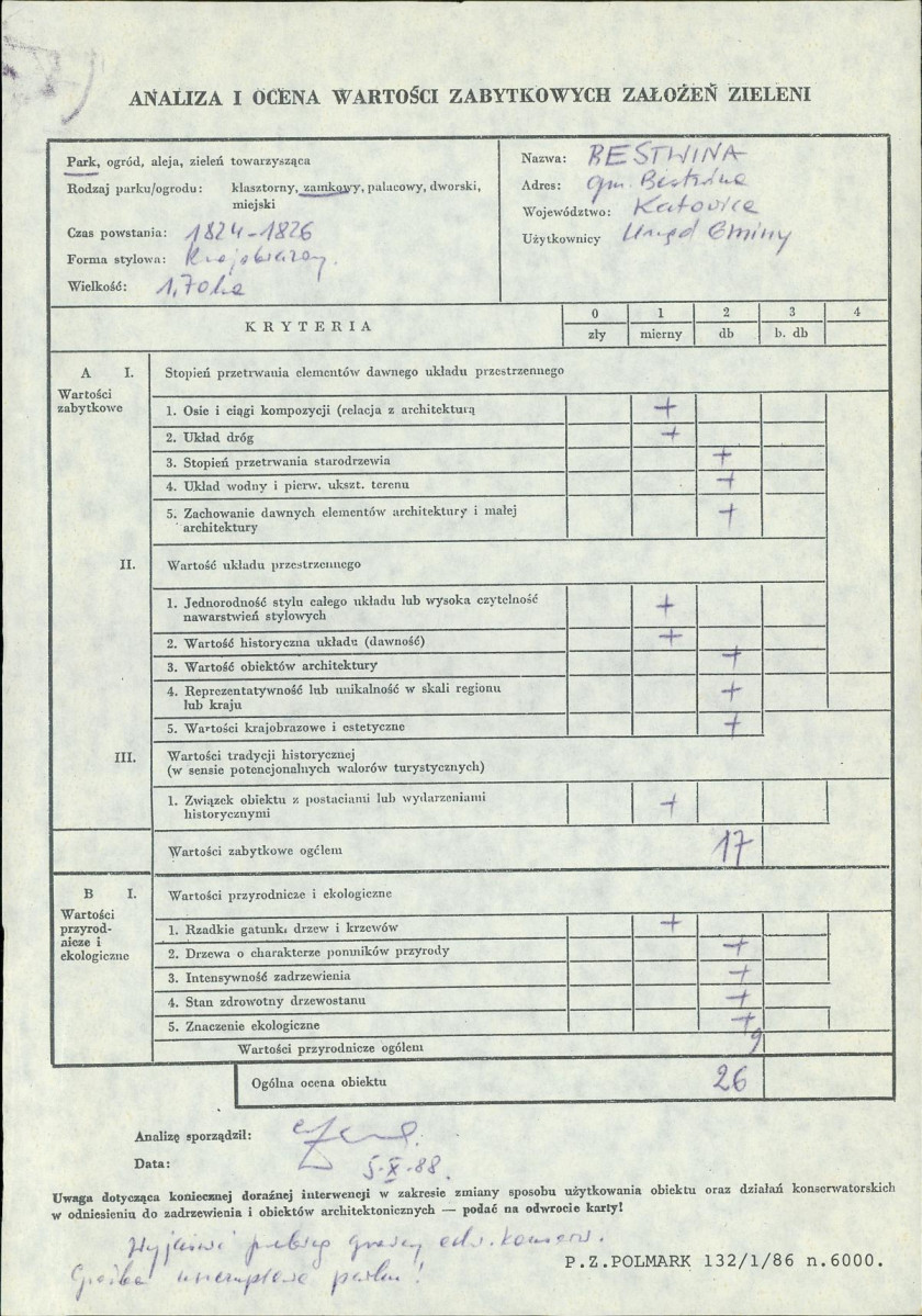 EP - Ewidencja parkowa, skan nr 3
