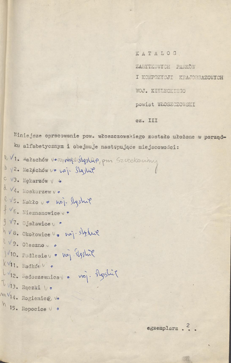 Ewidencja parkowa, skan nr 2