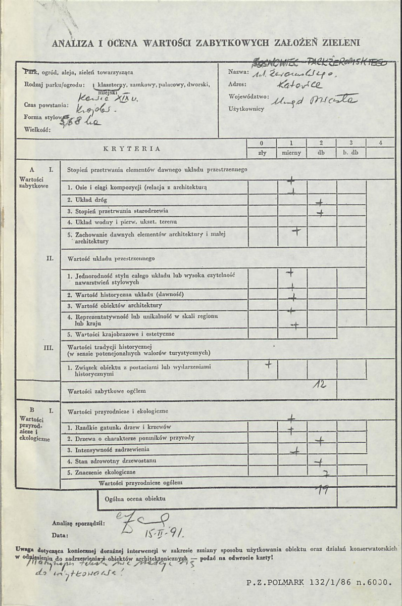 Ewidencja parkowa, skan nr 3