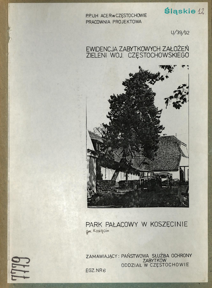 Ewidencja parkowa, skan nr 1