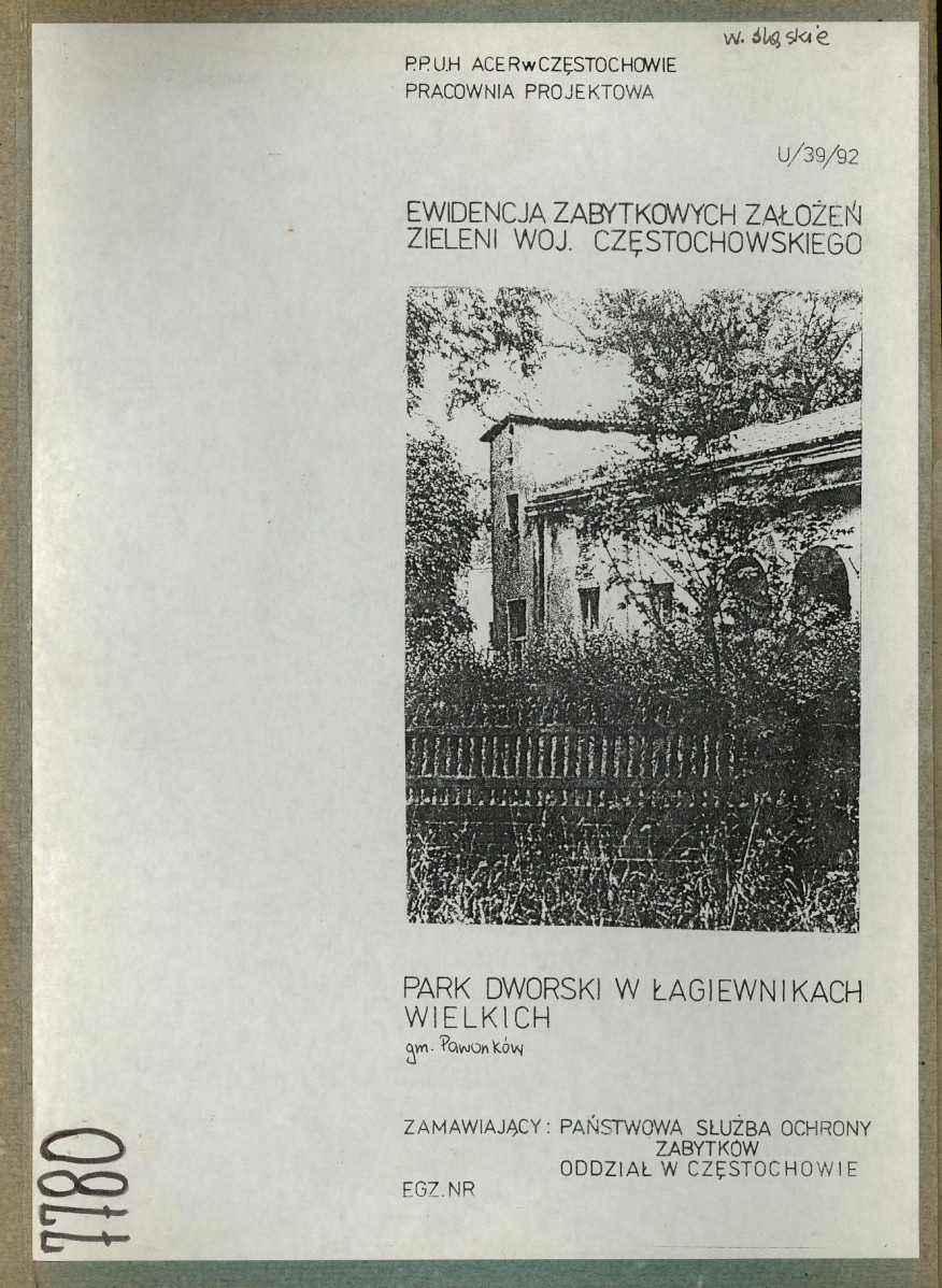 Ewidencja parkowa, skan nr 1