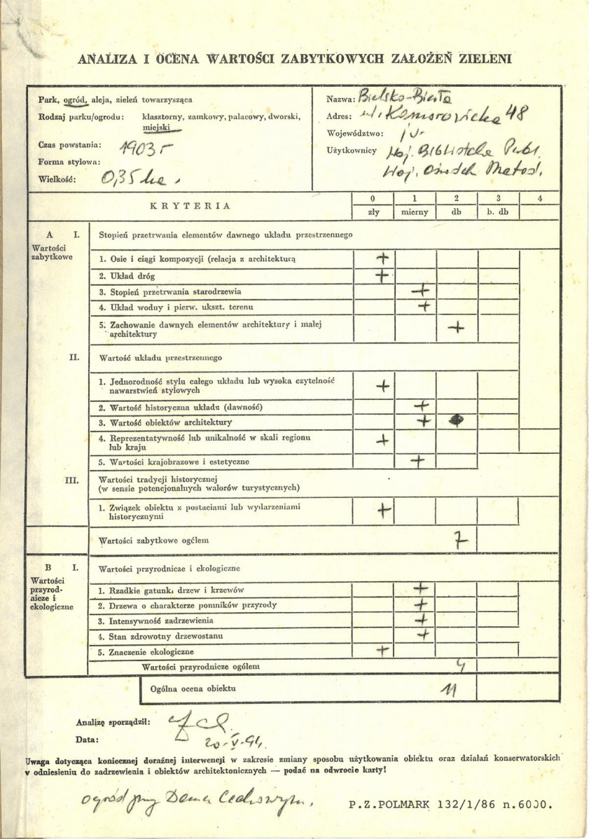 Ewidencja parkowa, skan nr 3