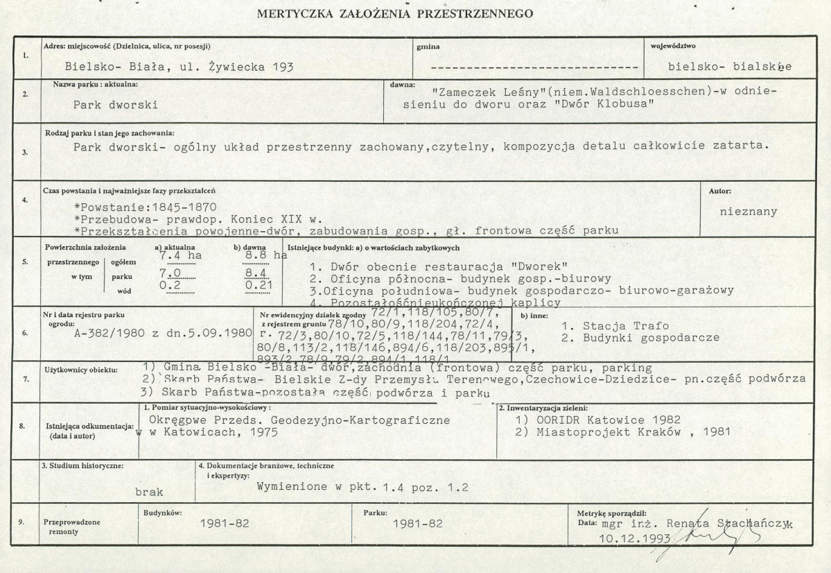 EP - Ewidencja parkowa, skan nr 7