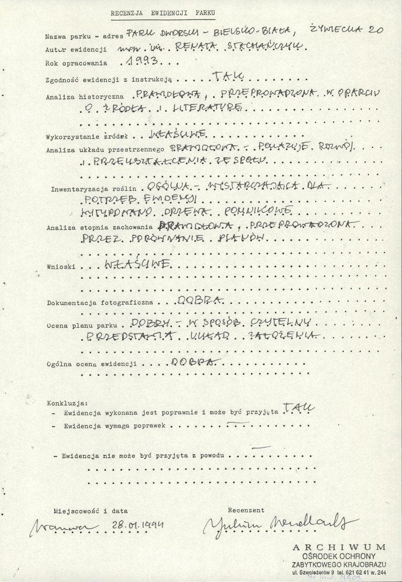 Ewidencja parkowa, skan nr 5