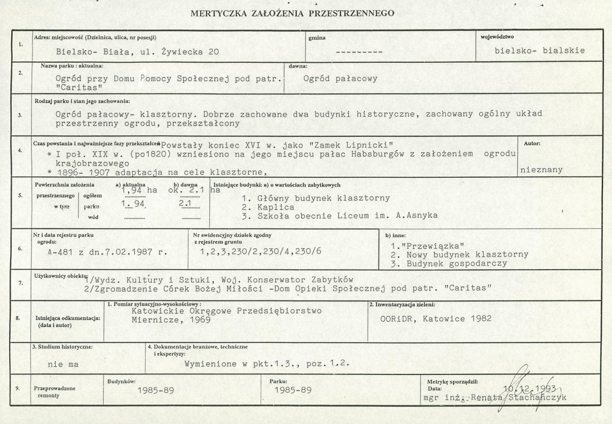 Ewidencja parkowa, skan nr 7