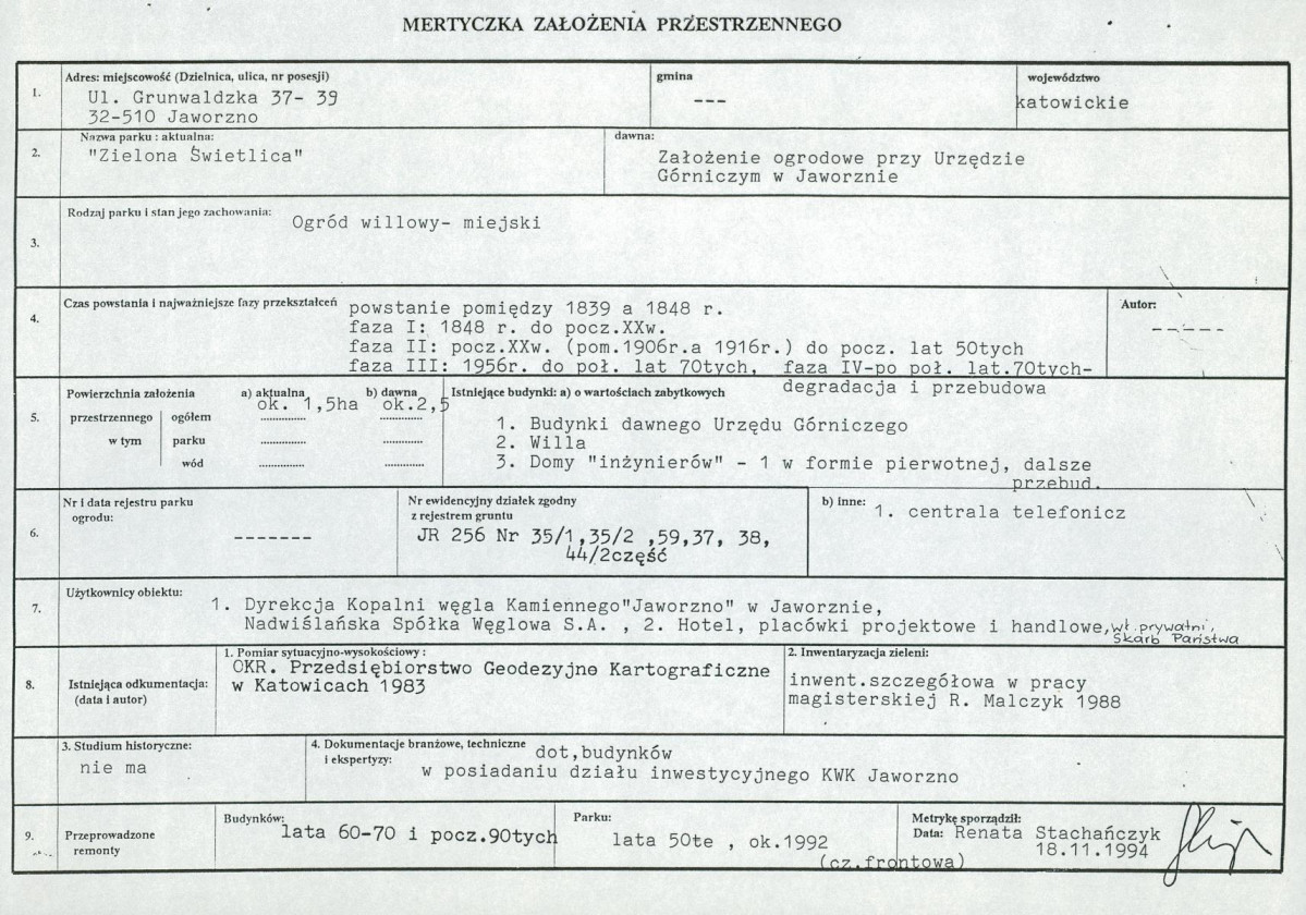 EP - Ewidencja parkowa, skan nr 7