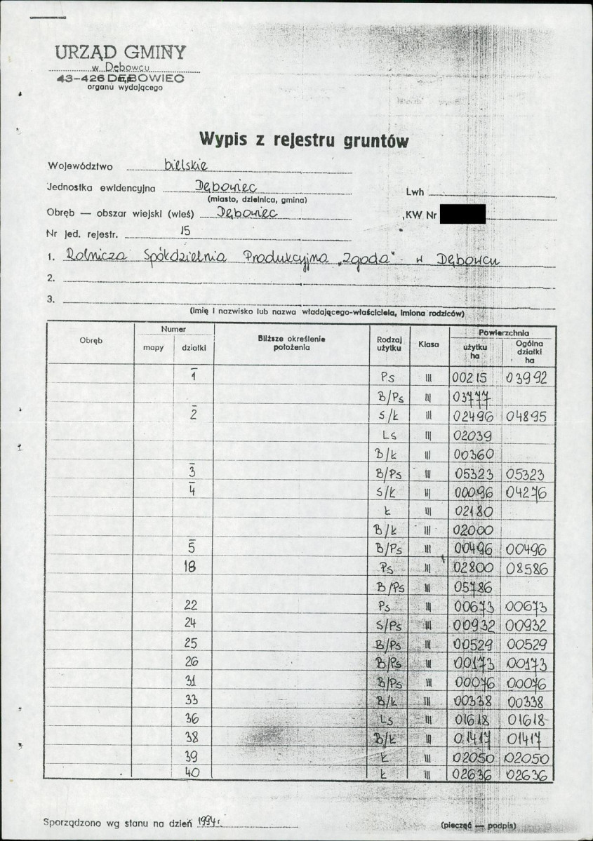 EP - Ewidencja parkowa, skan nr 46