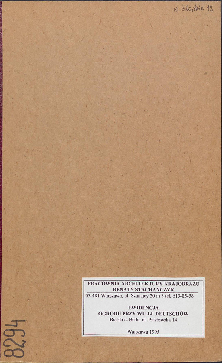 EP - Ewidencja parkowa, skan nr 1