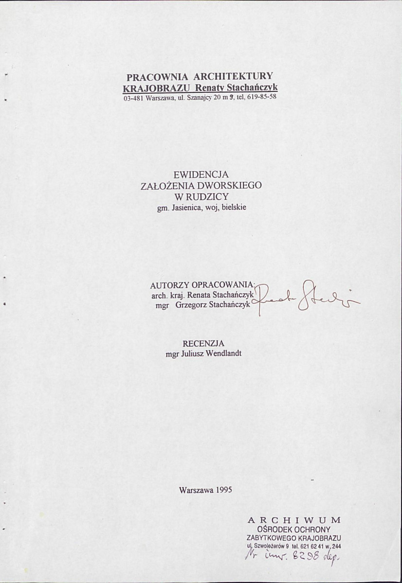 EP - Ewidencja parkowa, skan nr 4