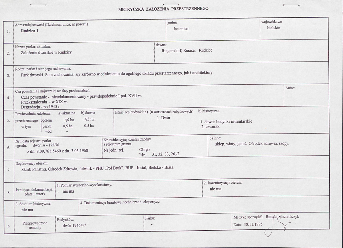 EP - Ewidencja parkowa, skan nr 7