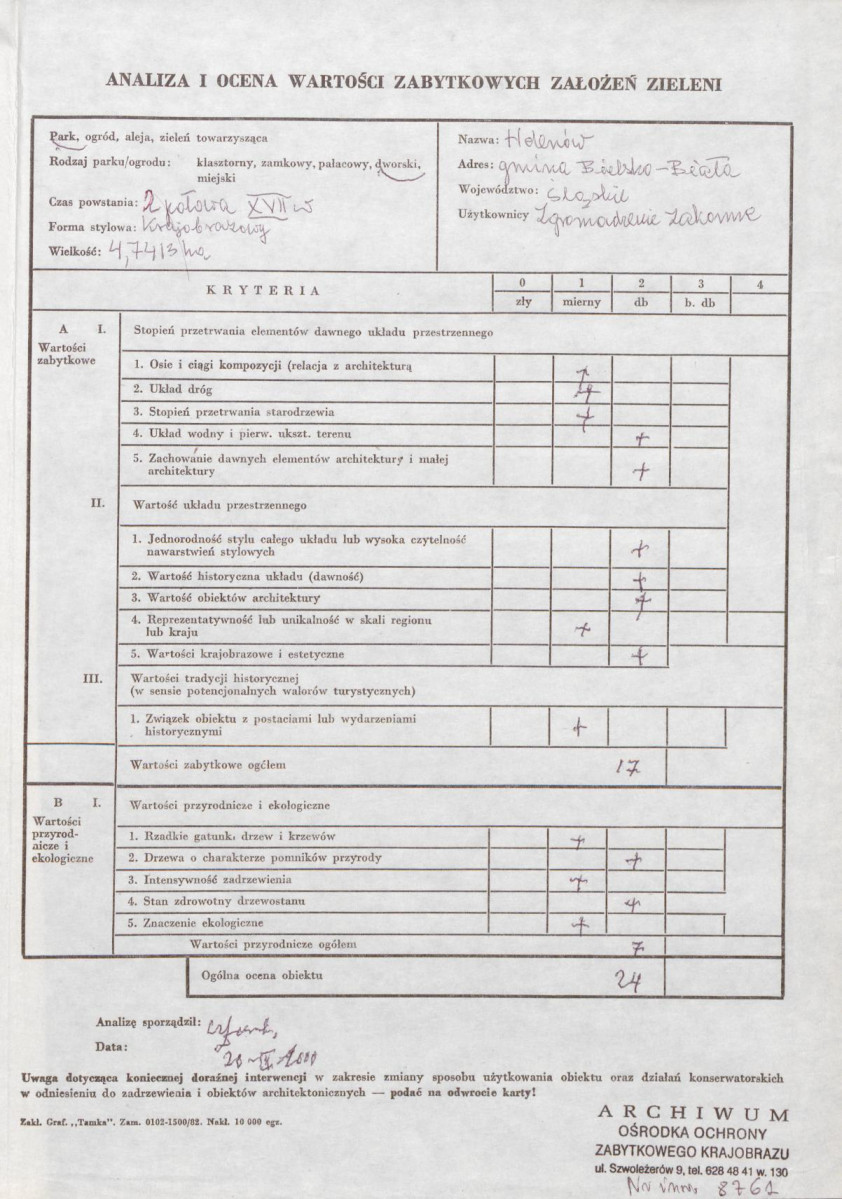EP - Ewidencja parkowa, skan nr 2