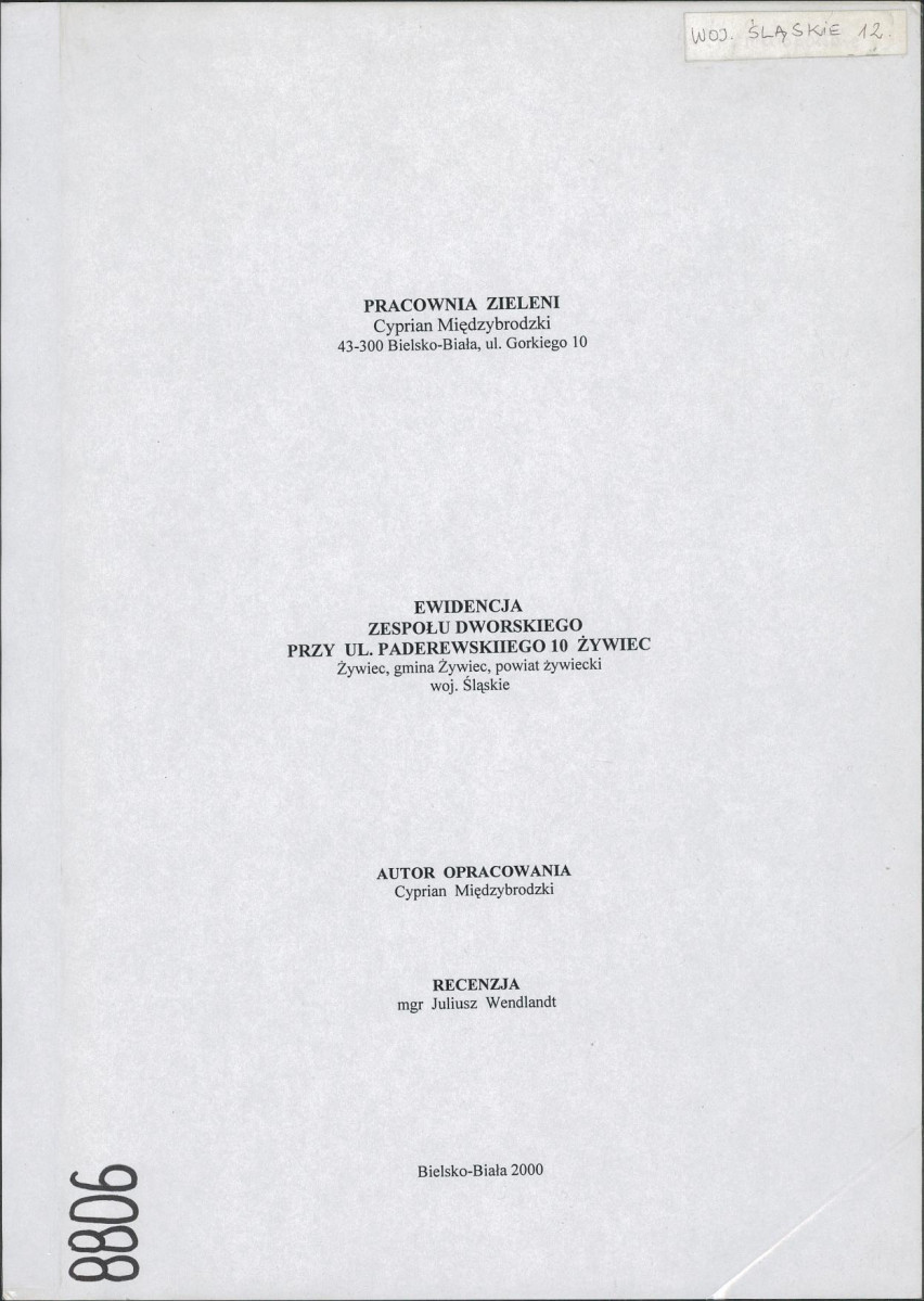 EP - Ewidencja parkowa, skan nr 1