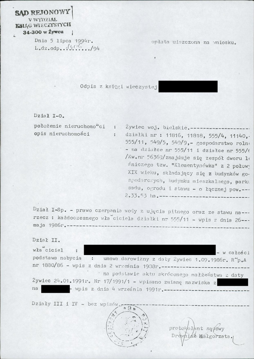 EP - Ewidencja parkowa, skan nr 29