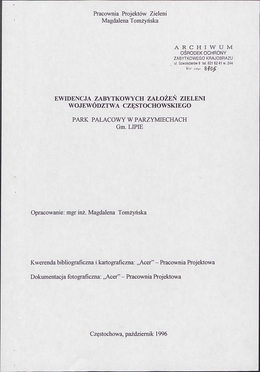 EP - Ewidencja parkowa, skan nr 4
