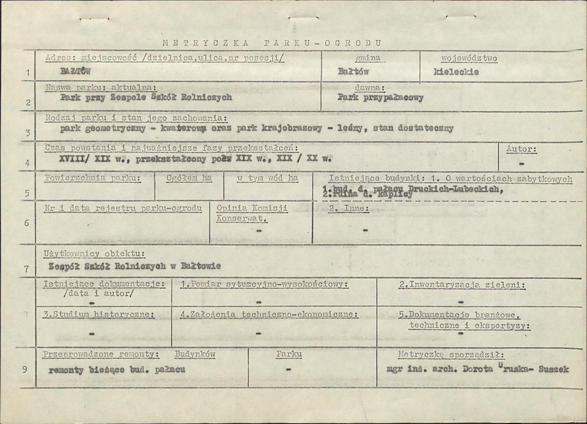 Ewidencja parkowa, skan nr 4