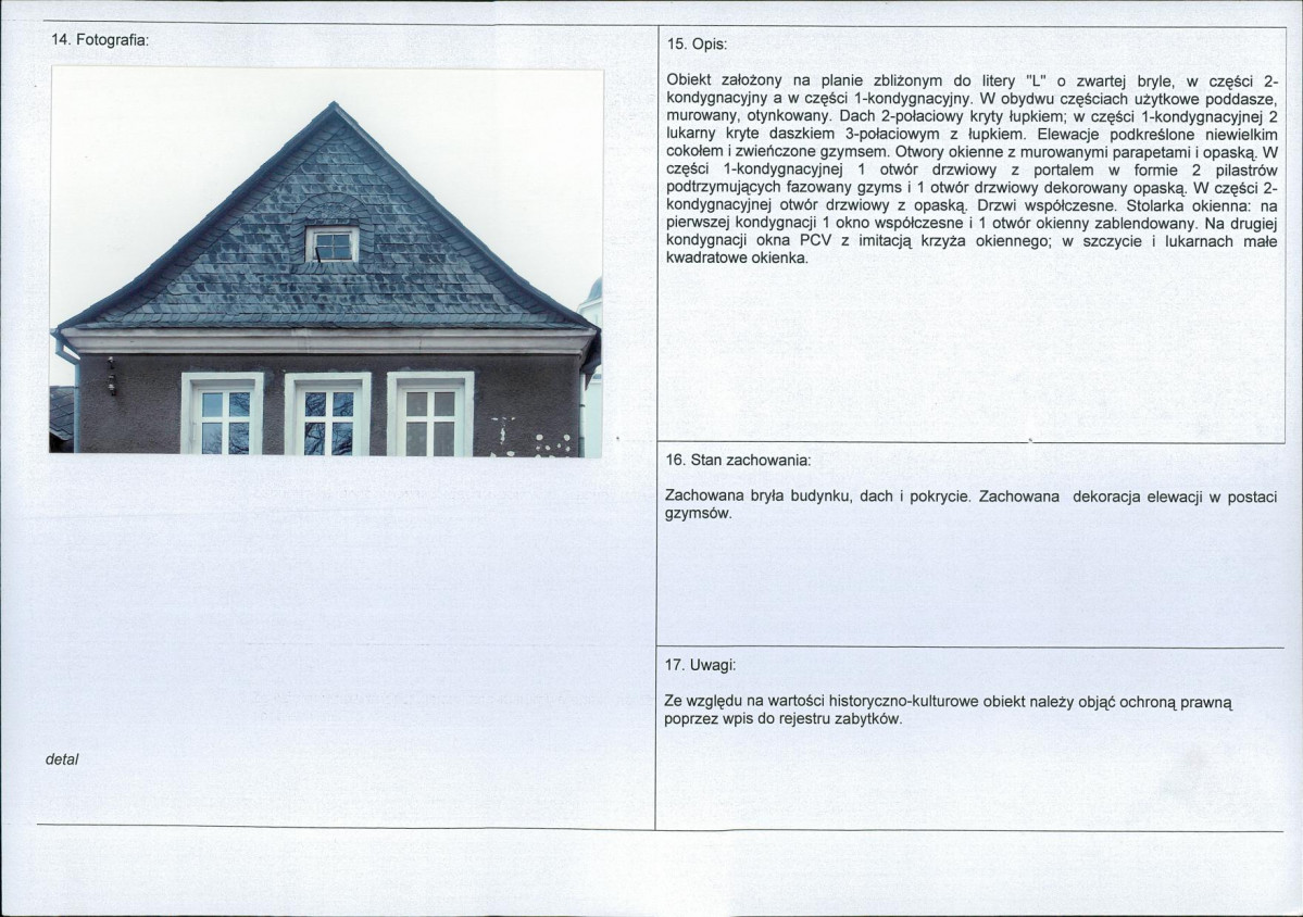 Karta obiektu niewpisanego do rejestru, skan nr 2