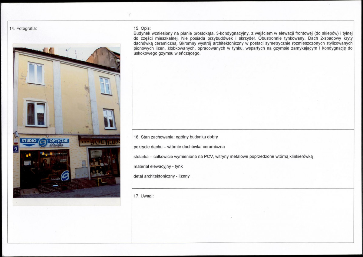Karta obiektu niewpisanego do rejestru, skan nr 2