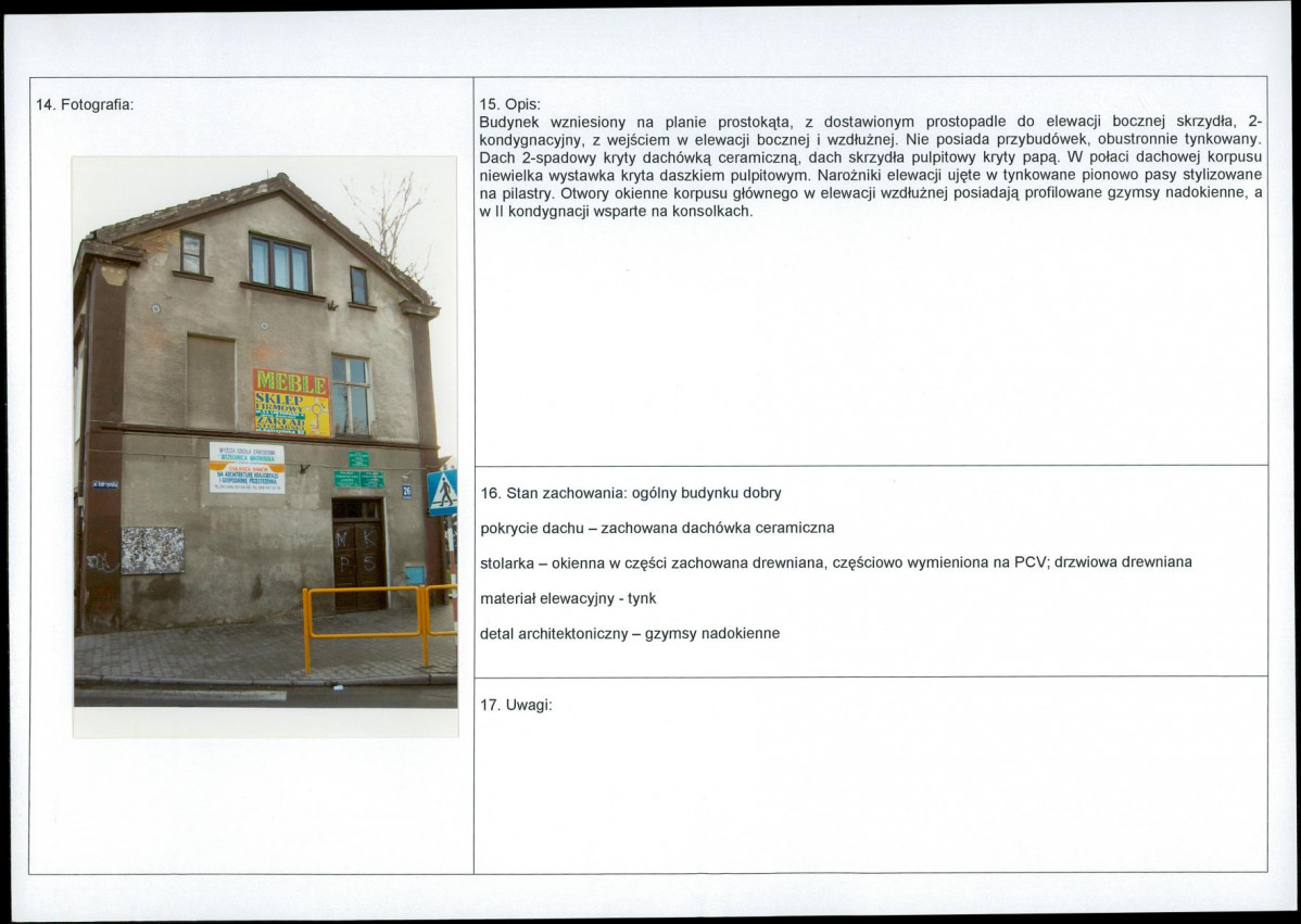 Karta obiektu niewpisanego do rejestru, skan nr 2