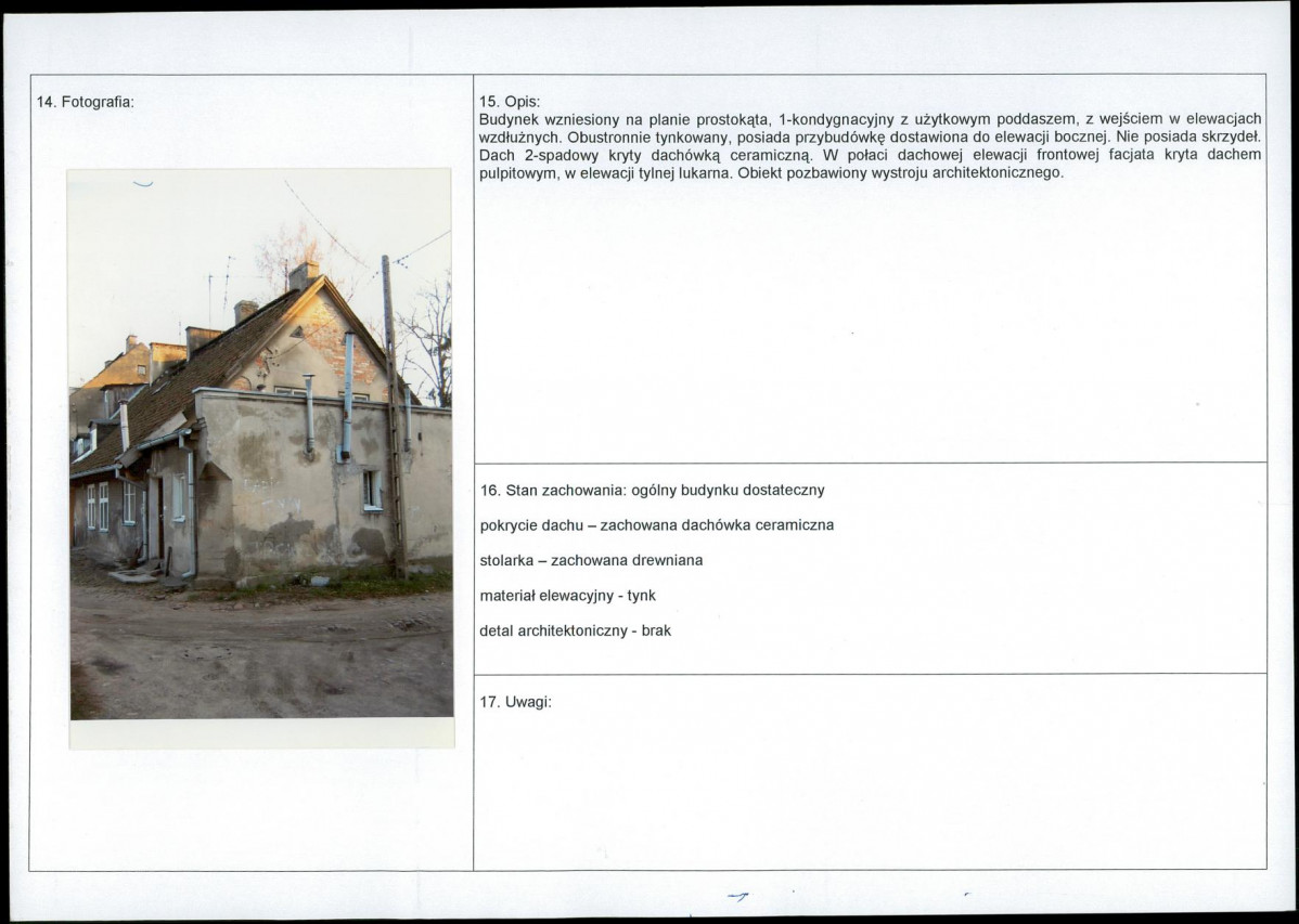 Karta obiektu niewpisanego do rejestru, skan nr 2
