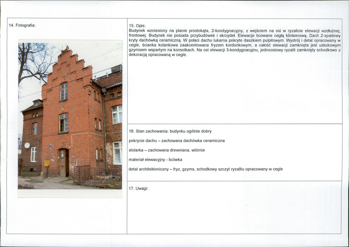 Karta obiektu niewpisanego do rejestru, skan nr 2