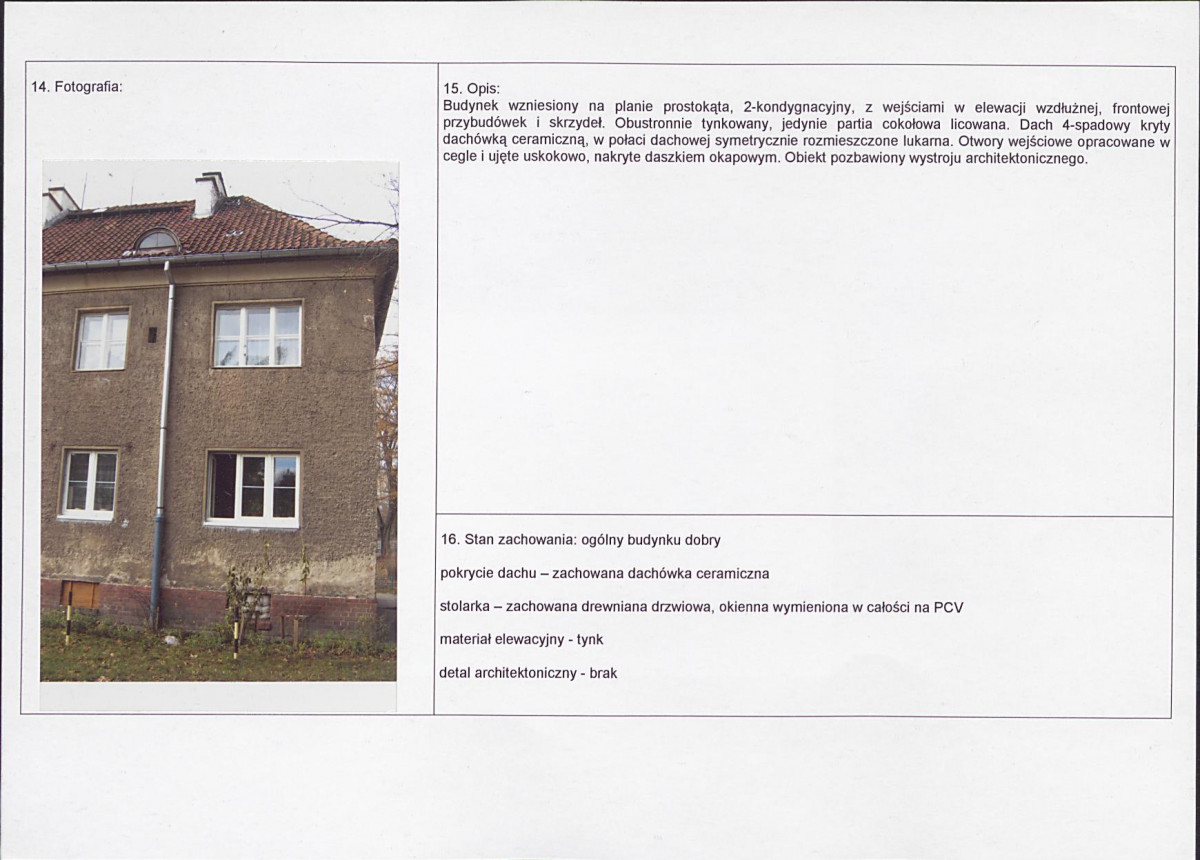 Karta obiektu niewpisanego do rejestru, skan nr 2