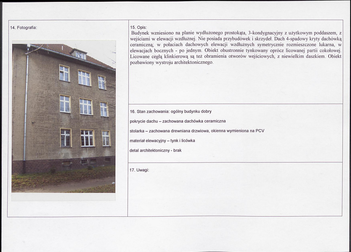 Karta obiektu niewpisanego do rejestru, skan nr 2