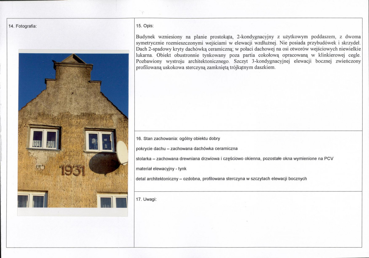 Karta obiektu niewpisanego do rejestru, skan nr 2