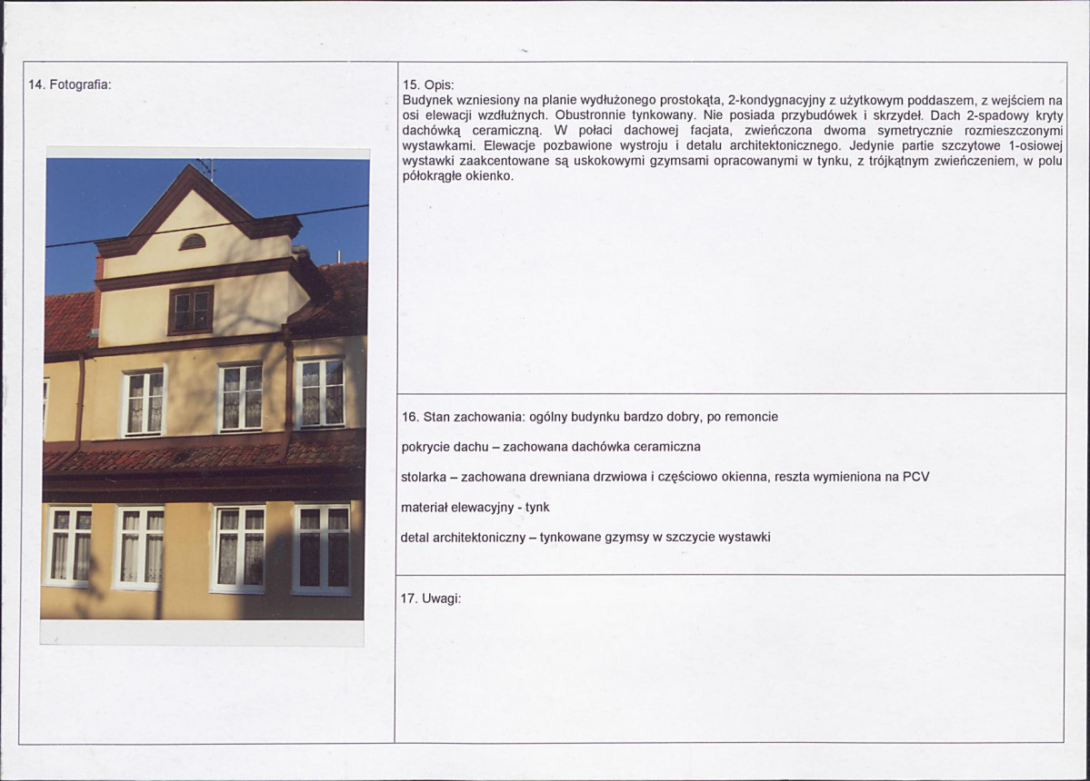 Karta obiektu niewpisanego do rejestru, skan nr 2