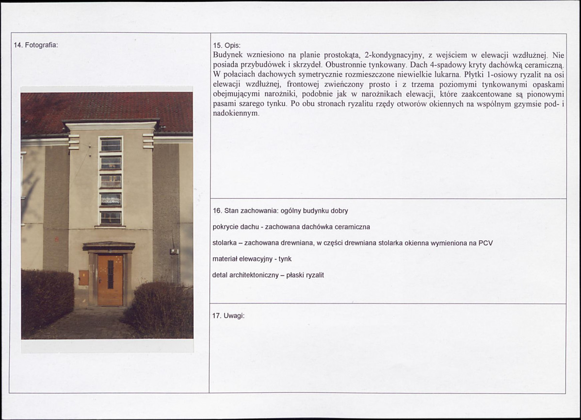 Karta obiektu niewpisanego do rejestru, skan nr 2