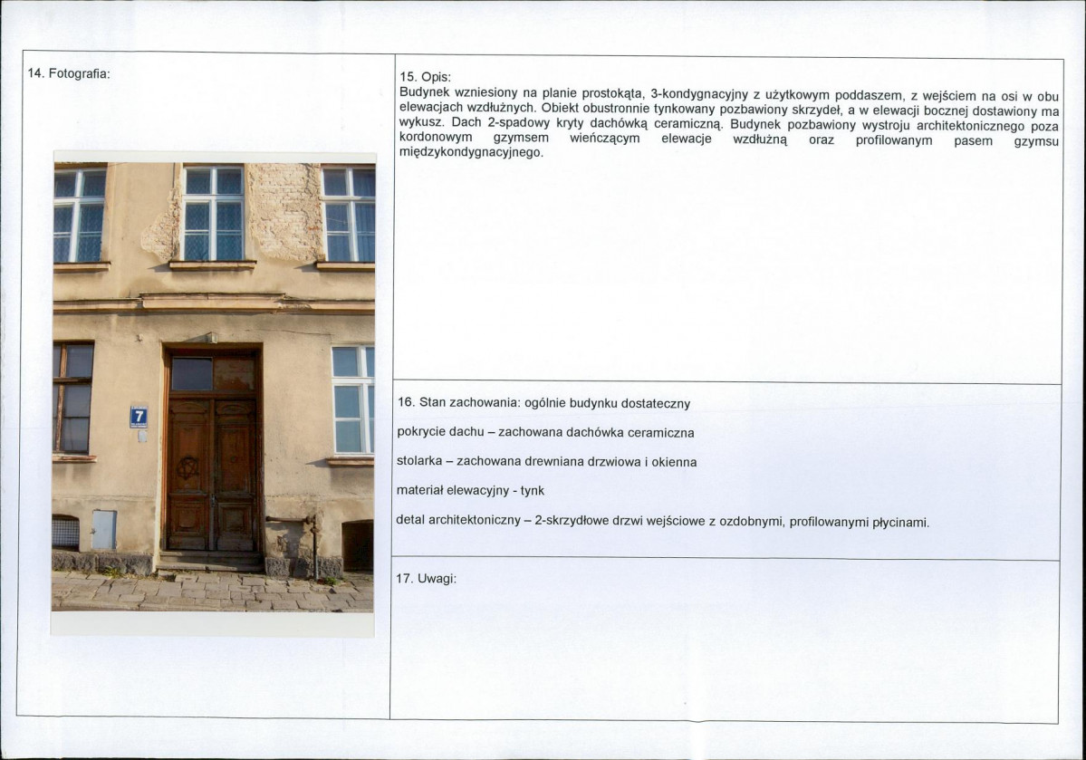 Karta obiektu niewpisanego do rejestru, skan nr 2