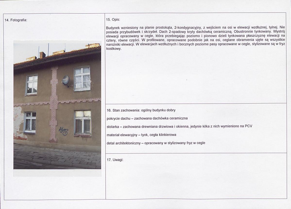 Karta obiektu niewpisanego do rejestru, skan nr 2