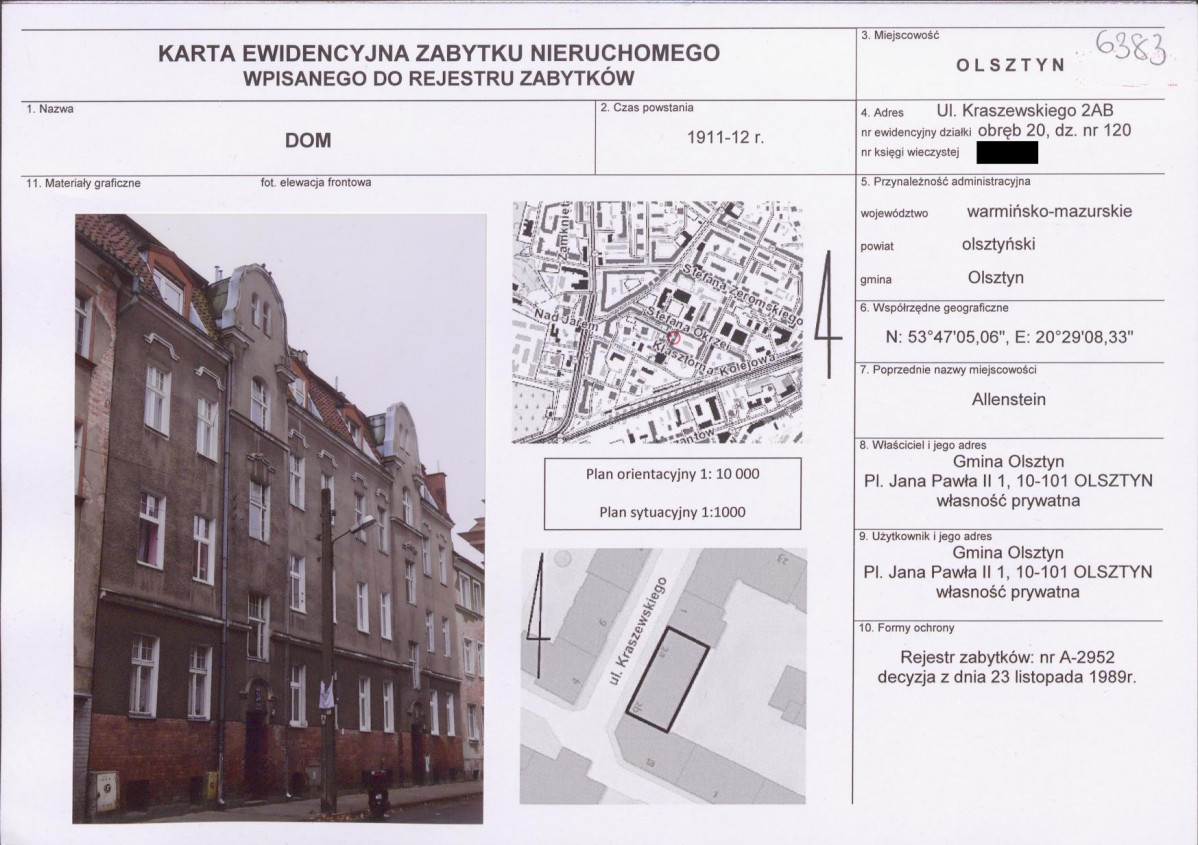 KB - Karta biała, skan nr 1