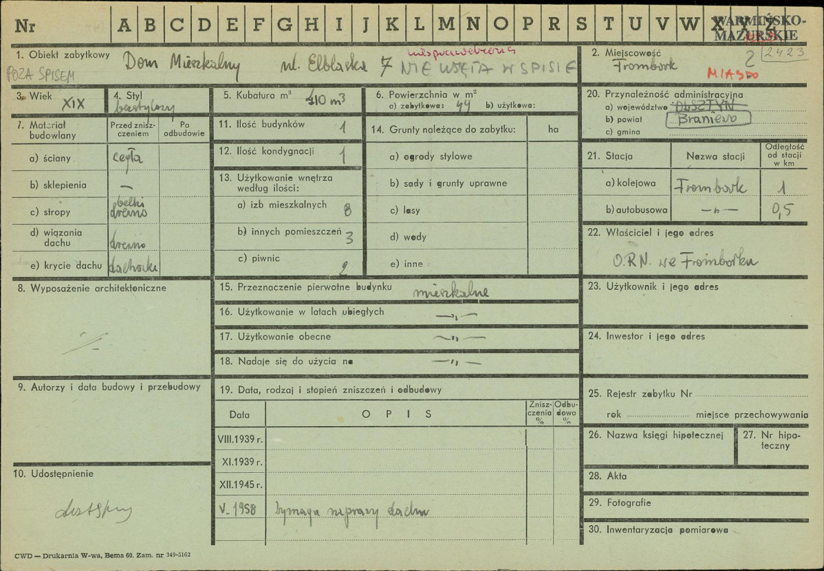 KZ - Karta zielona, skan nr 1