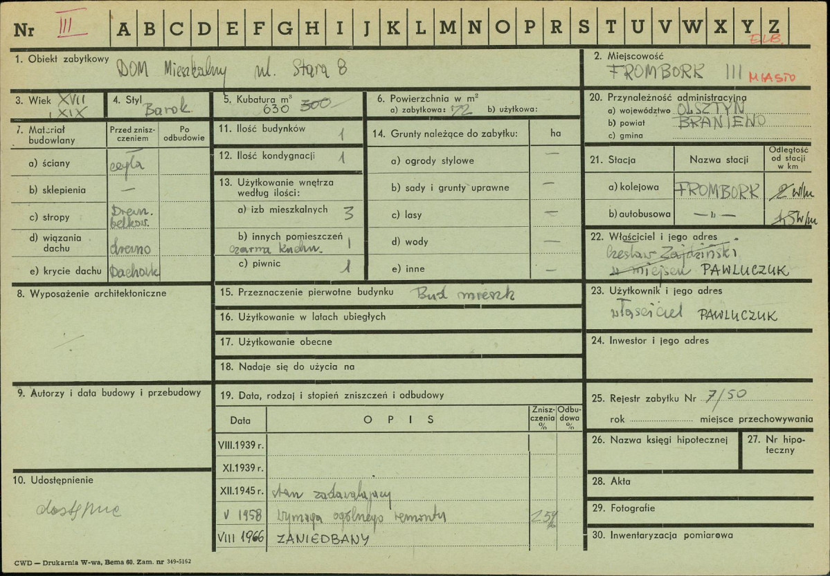 Karta zielona, skan nr 1