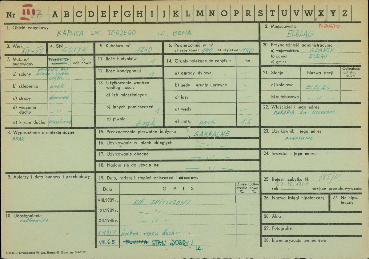 Karta zielona, skan nr 1