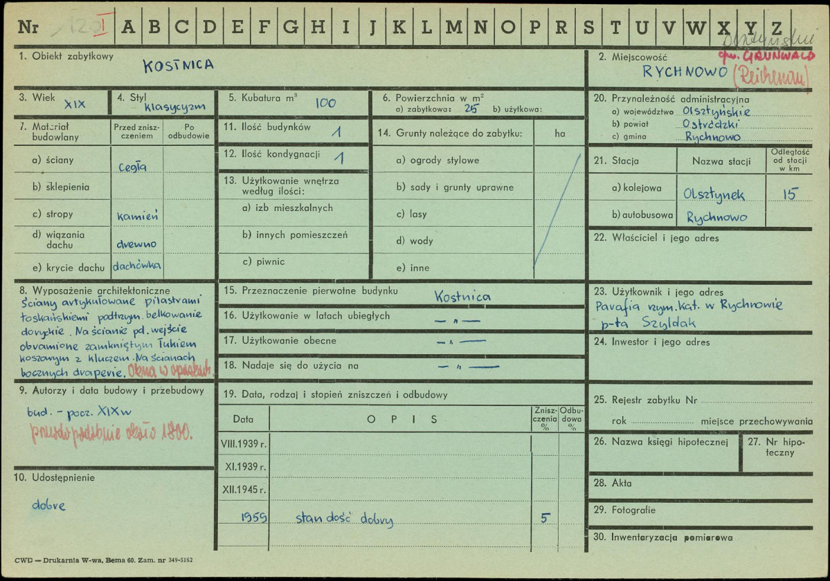 Karta zielona, skan nr 1