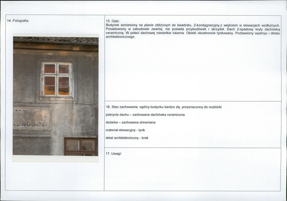 Karta obiektu niewpisanego do rejestru, skan nr 2