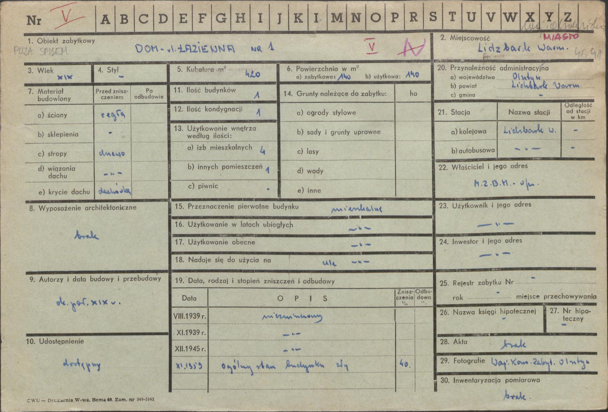 Karta zielona, skan nr 1