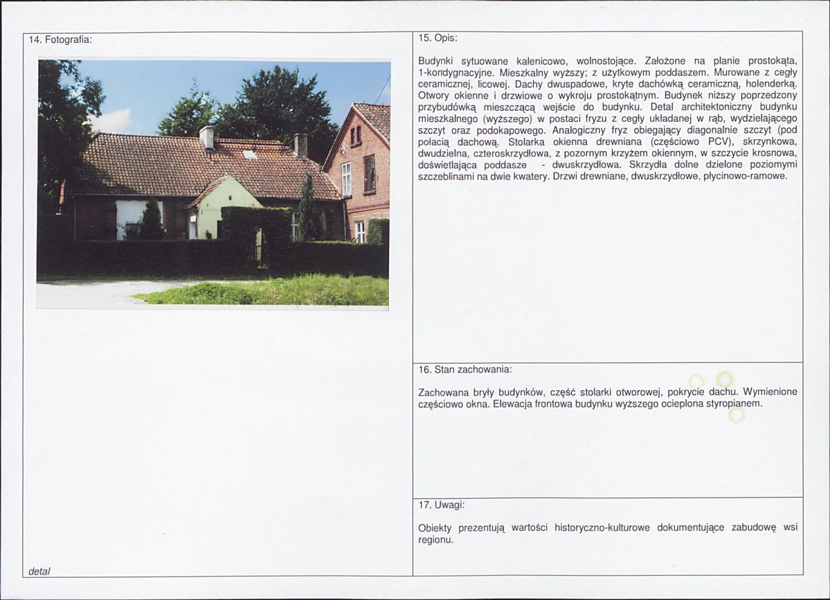 Karta obiektu niewpisanego do rejestru, skan nr 2