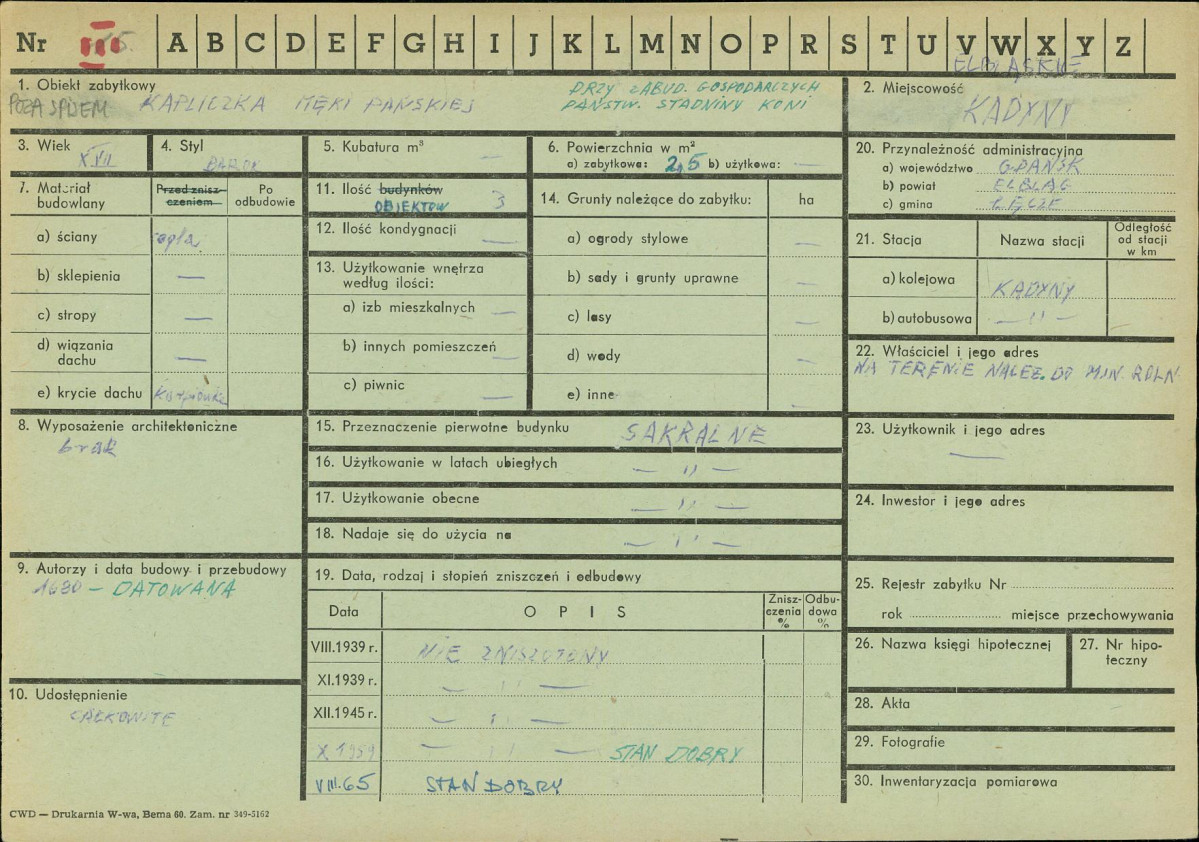 Karta zielona, skan nr 1