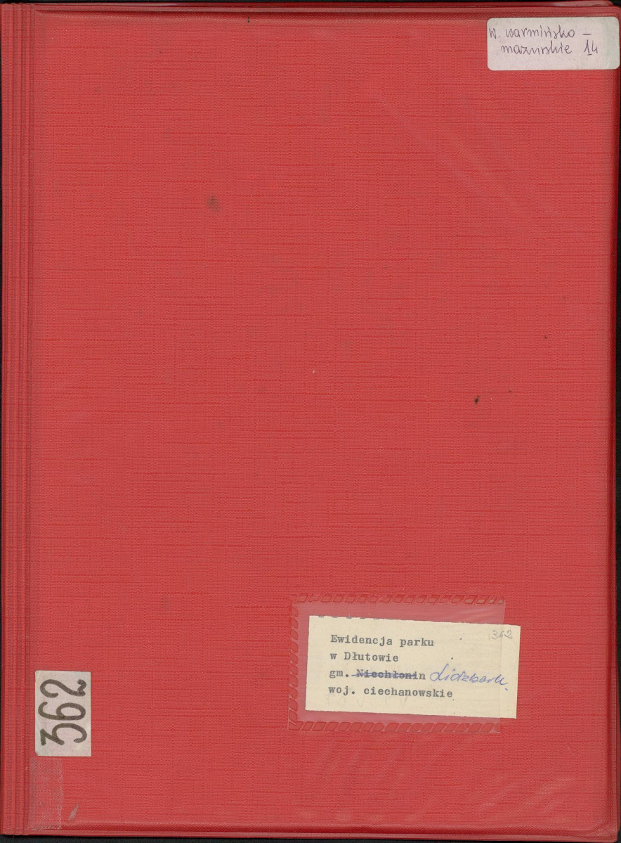 EP - Ewidencja parkowa, skan nr 1