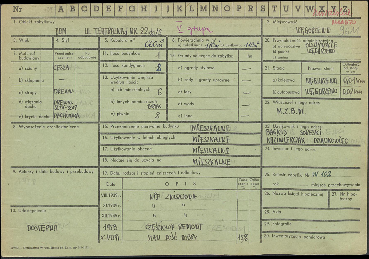 Karta zielona, skan nr 1