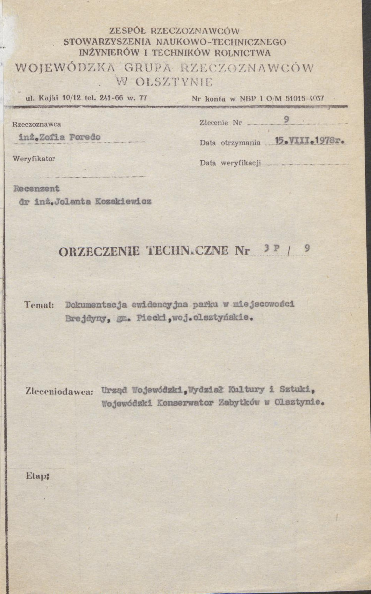 Ewidencja parkowa, skan nr 4