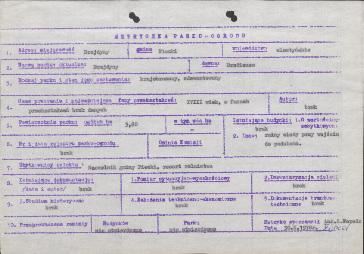 Ewidencja parkowa, skan nr 7