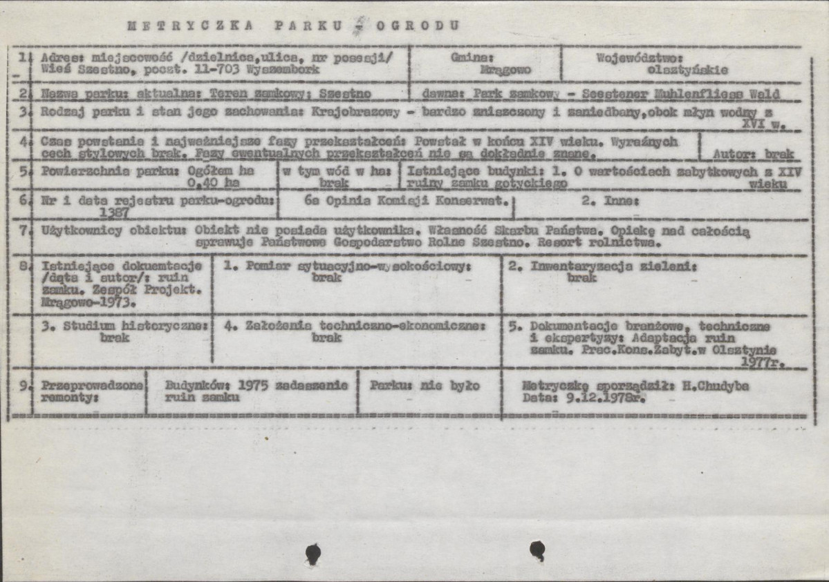 Ewidencja parkowa, skan nr 6