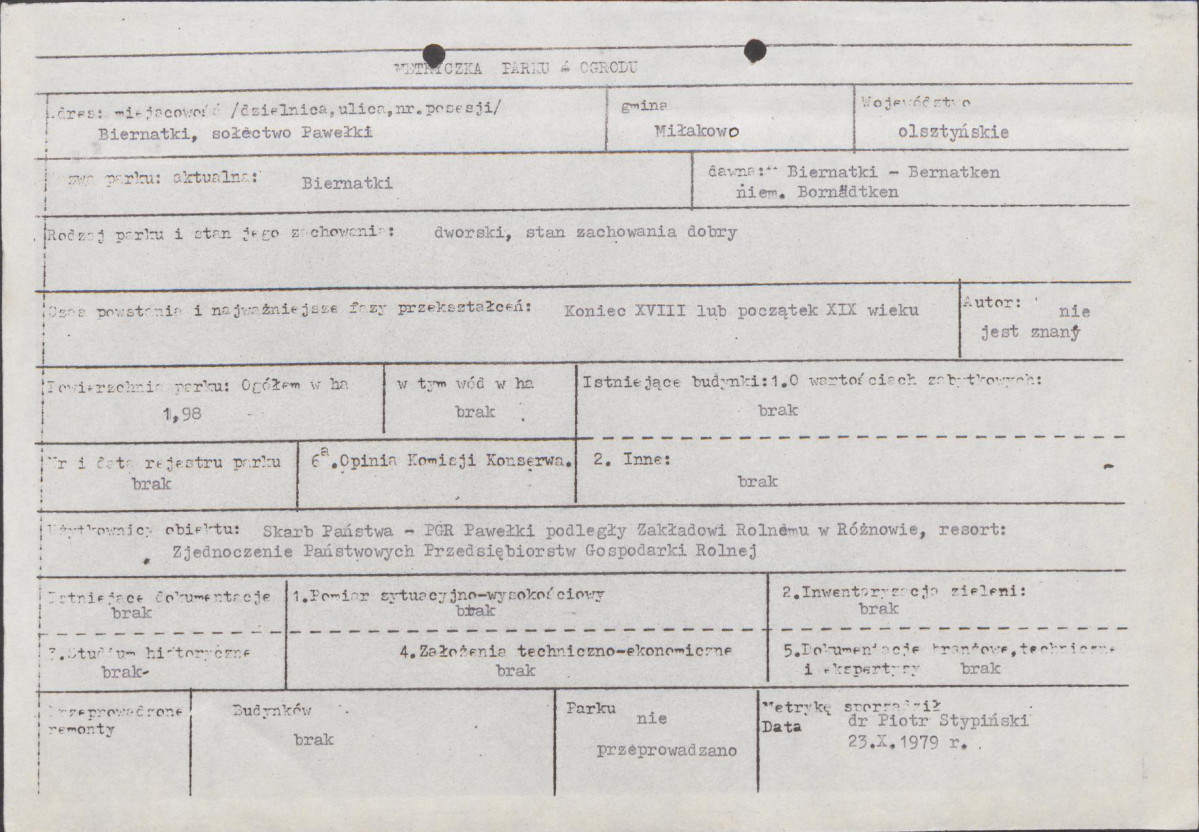 Ewidencja parkowa, skan nr 6