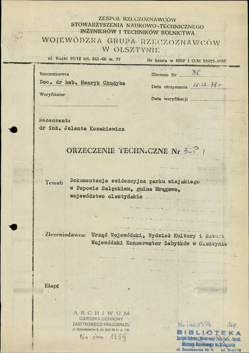 Ewidencja parkowa, skan nr 2